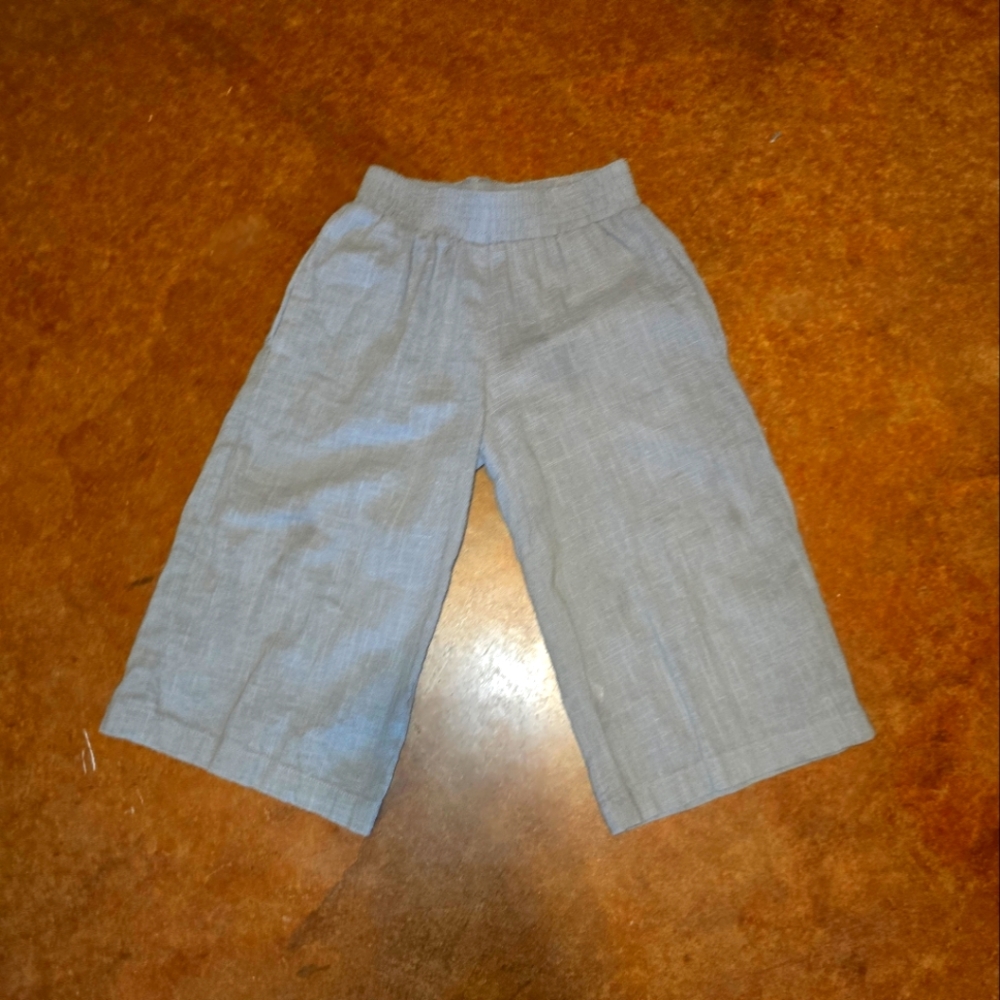 Poppet & Fox toddler girls linen pants gret